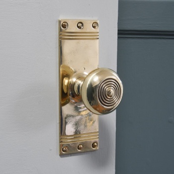 Brass Hampden Door Knobs (Pair)